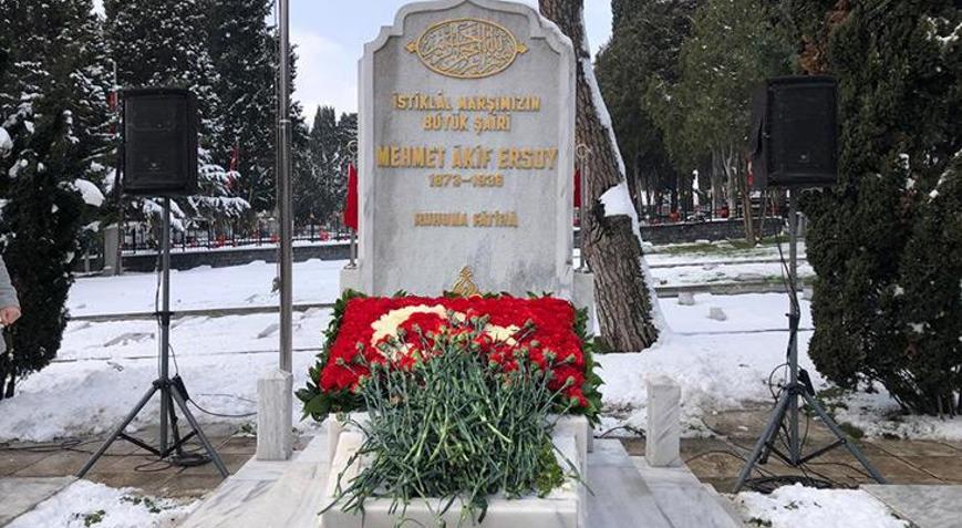Mehmet Akif Ersoy kabri başında anıldı - Son Dakika Haberler Milliyet