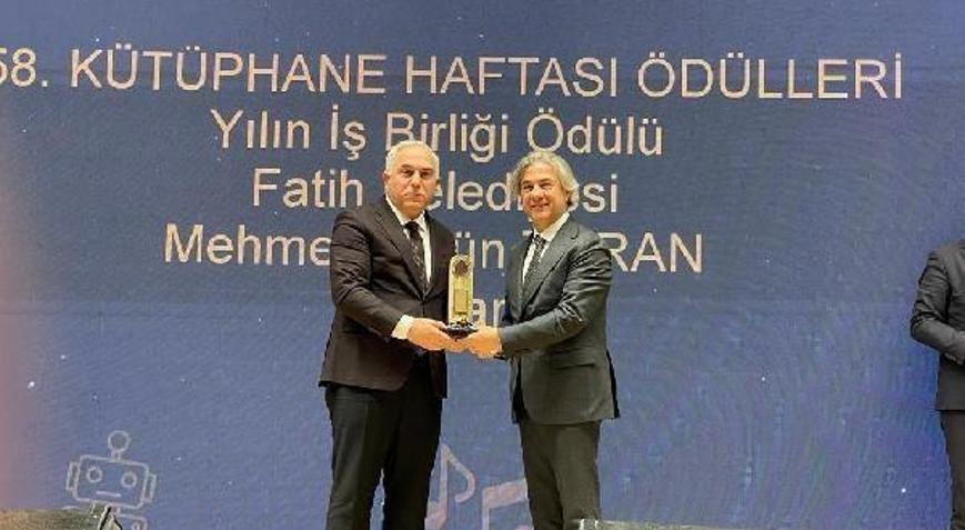 Kütüphane Haftası’nda Fatih Belediyesi’ne ‘Yılın İşbirliği’ ödülü