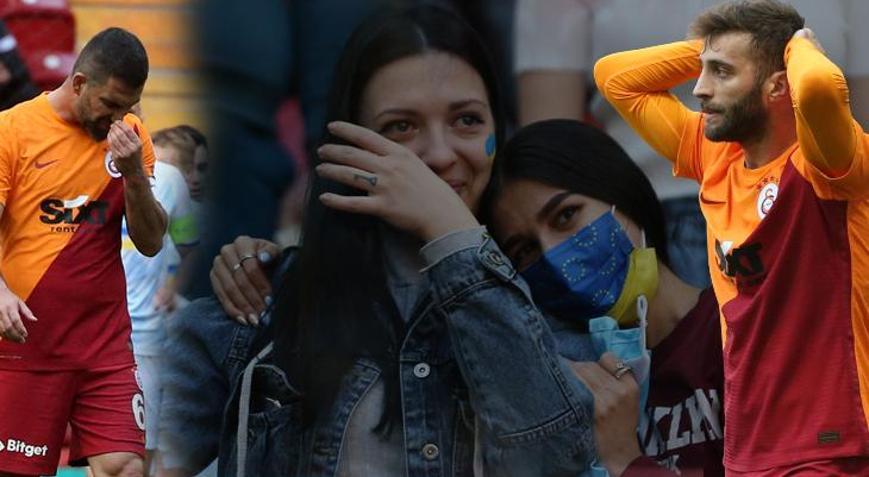 Galatasaray - Dinamo Kiev maçına damga vuran an Gözyaşlarına hakim olamadı