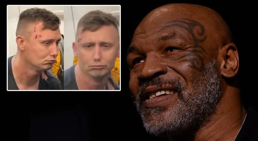 Mike Tyson hayranını öldüresiye dövdü Uçağı ringe çevirdi
