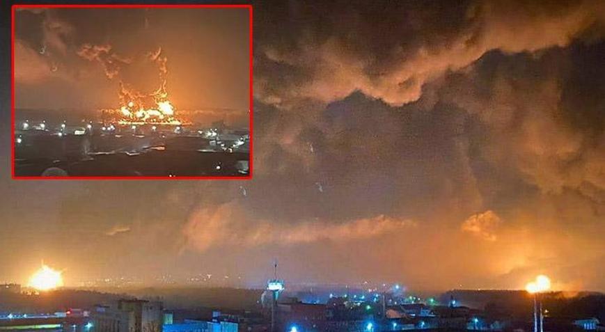 Rus resmi televizyonu duyurdu Askeri tesis havaya uçtu