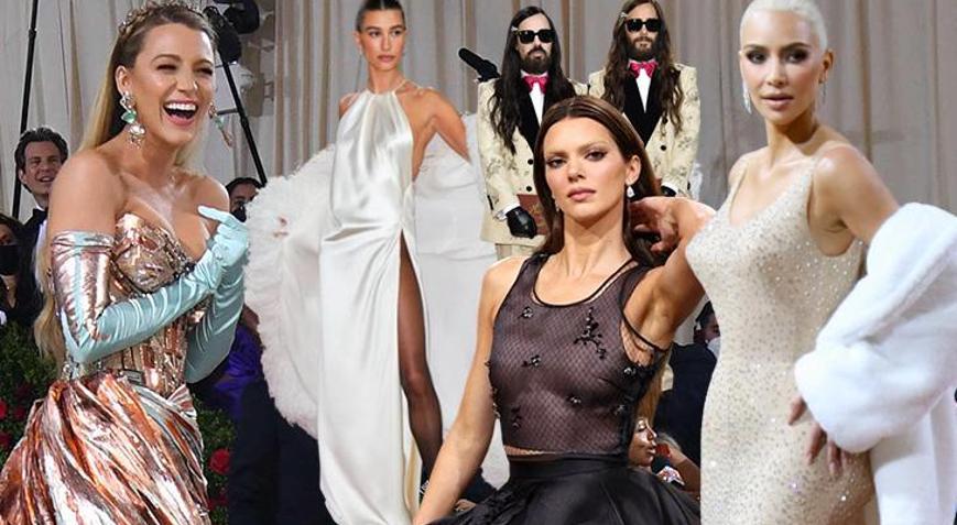 Met Gala 2022ye Kim Kardashian ve Blake Lively damga vurdu