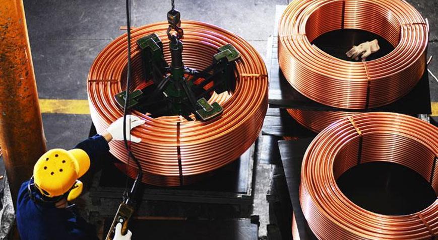 Bakır fiyatları 1 haftanın zirvesine yakın