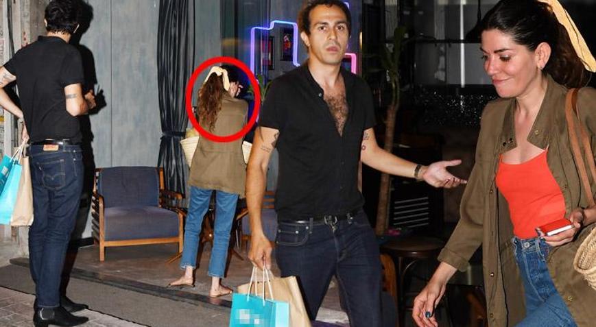 Ceren Moray ve gizemli arkadaşının panik anları