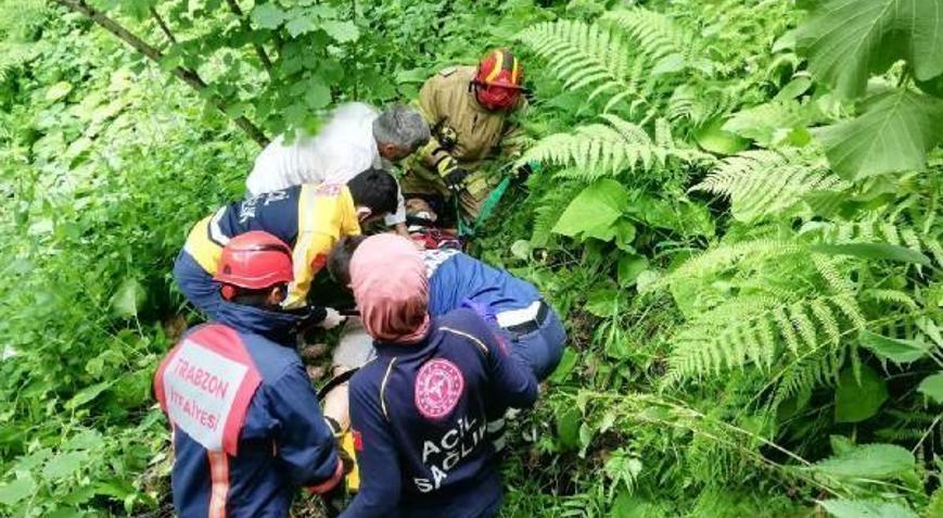 Balkon demiri kırıldı, 100 metrelik yamaca yuvarlandı