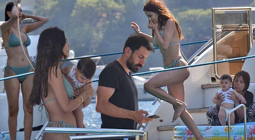 Şilan Makal tatil sezonunu açtı Eşi ve oğluyla Göcekte