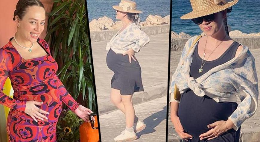 Kızı Maviyi kucağına almak için gün sayan Demet Evgardan yeni kareler