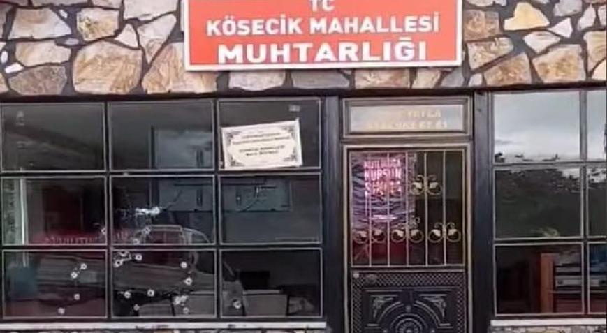Trabzonda muhtarlık binasına silahlı saldırı