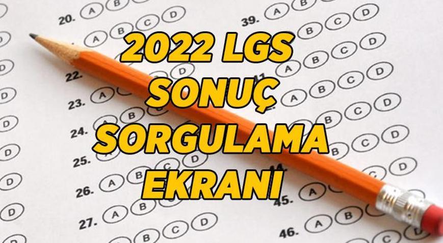 Meraklı bekleyiş LGS 2022 sonuçları açıklanıyor LGS MEB sonuç sorgulama ekranı...