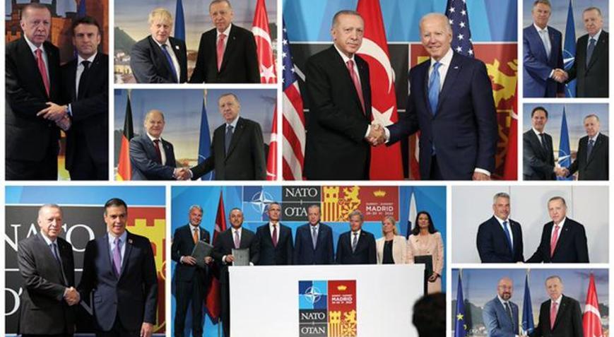Cumhurbaşkanı Erdoğandan NATO zirvesi sonrası paylaşım