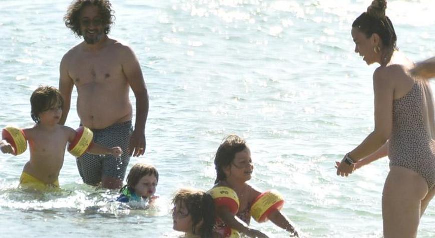 Fettah Can ailesiyle tatilde