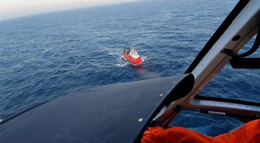 Arjantin’de kalp krizi geçiren balıkçı helikopterle kurtarıldı