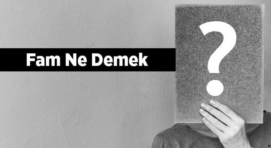 Fam Ne Demek Ingilizce