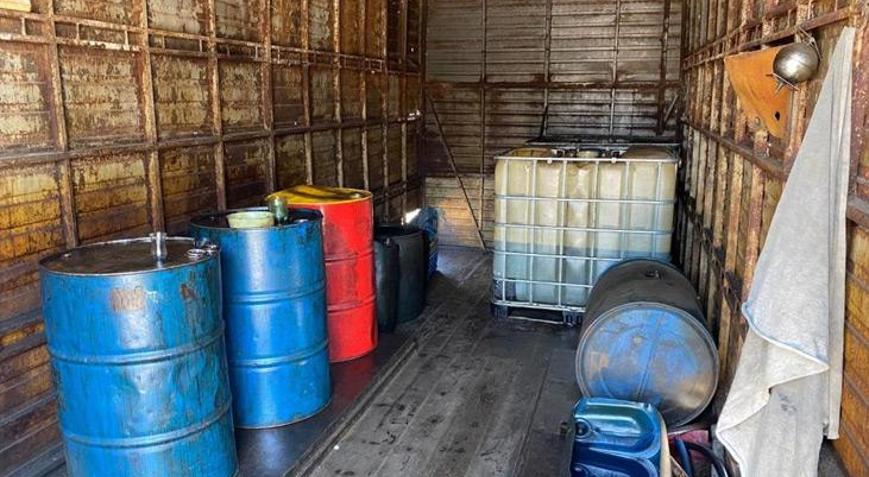Gaziantepte 600 litre kaçak akaryakıt ele geçirildi