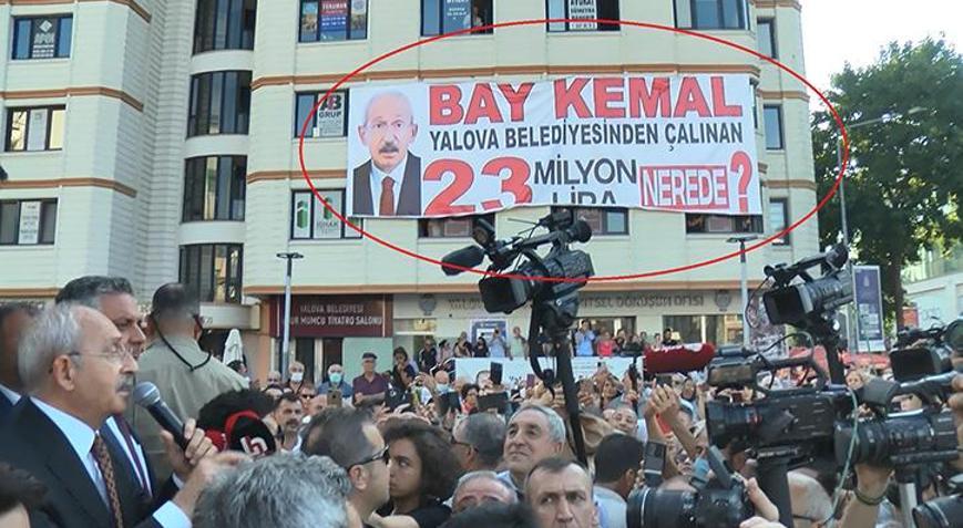 Kılıçdaroğluna pankartlı protesto