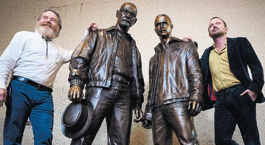 ‘Breaking Bad’in heykelleri mahalleyi karıştırdı