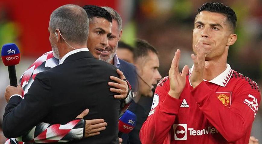 Cristiano Ronaldodan canlı yayında Liverpool efsanesine şok