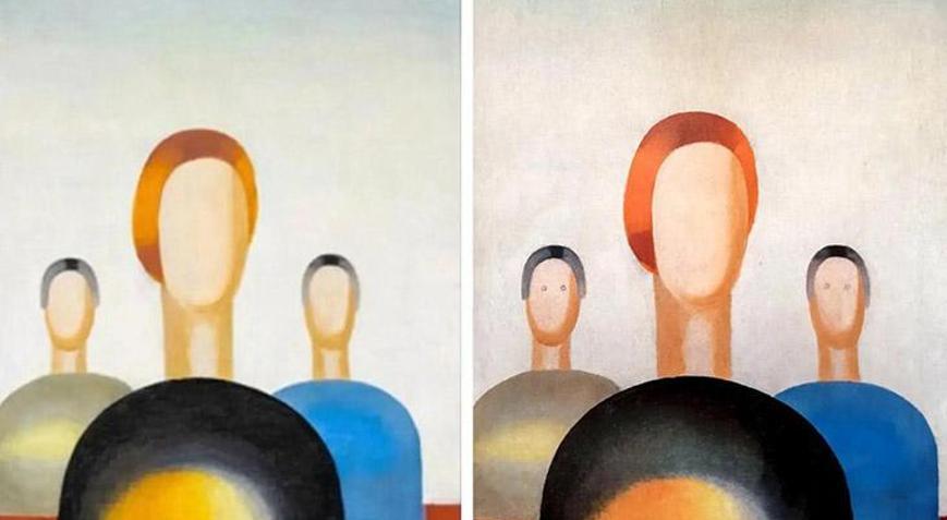 Müzedeki tabloya göz çizmişti... İşte cezası