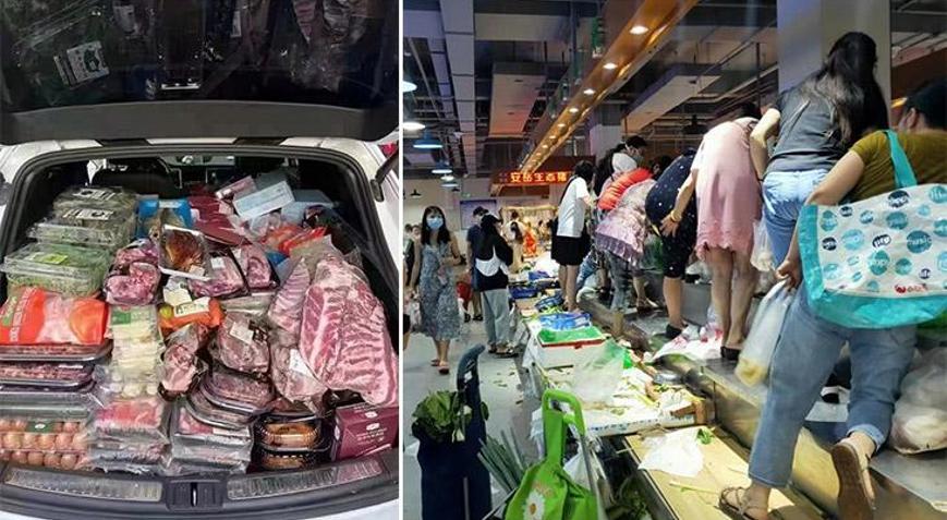 Çinde yeni vakalar arttı, halk marketlere hücum etti