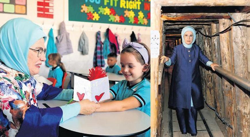 Umut Tüneli’ni ve Maarif Vakfı okulunu ziyaret etti