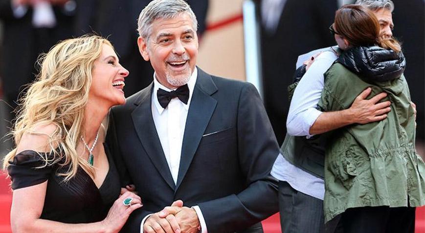 George Clooney: Julia Roberts ile 80inci denemede öpüşebildik