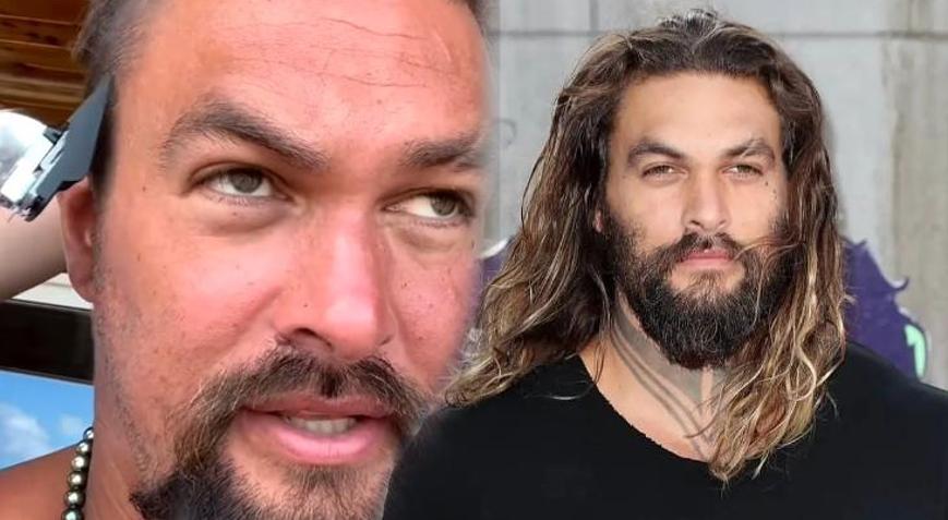 Jason Momoa uzun saçlarına veda etti