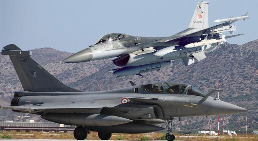 Atinaya kötü haber Türk F-16’ları Rafale’nin solunda uçacak