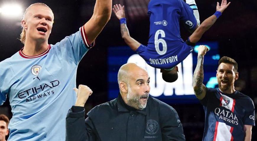 Şampiyonlar Liginde son rekor bükücü Haaland Messi ve Di Maria tarih yazdı
