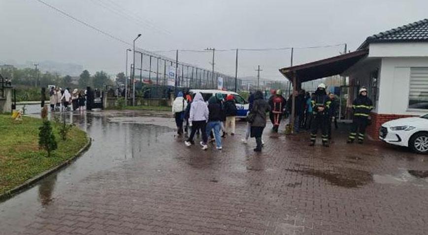 Düzcede doğal gaz çalışması, paniğe neden oldu