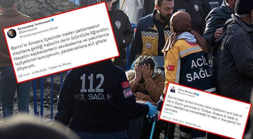 Türkiyeye dünyanın dört bir yanından taziye mesajları yağıyor