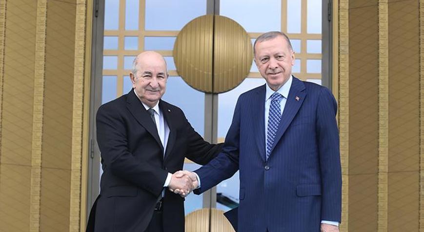 Cumhurbaşkanı Erdoğan Cezayir Cumhurbaşkanı ile görüştü