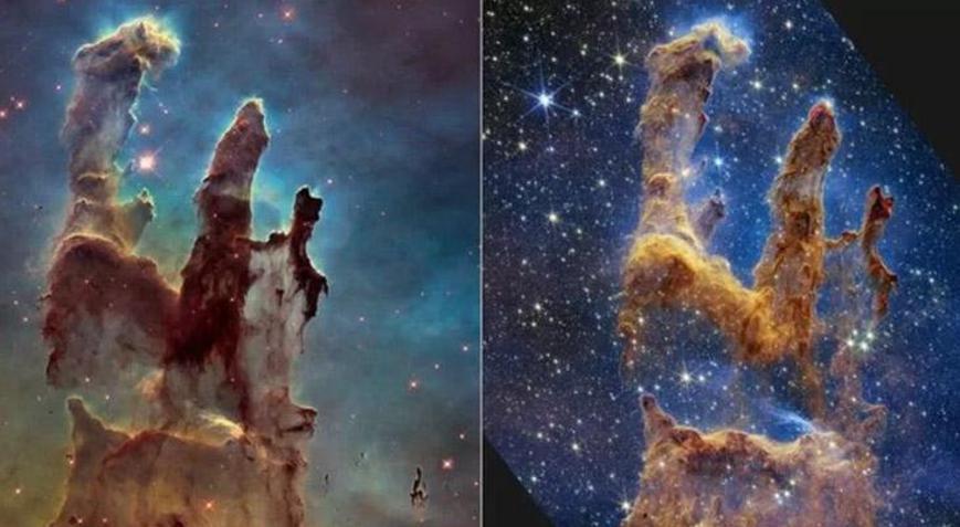 James Webb Teleskobu, Yaratılış Sütunları’nı görüntüledi