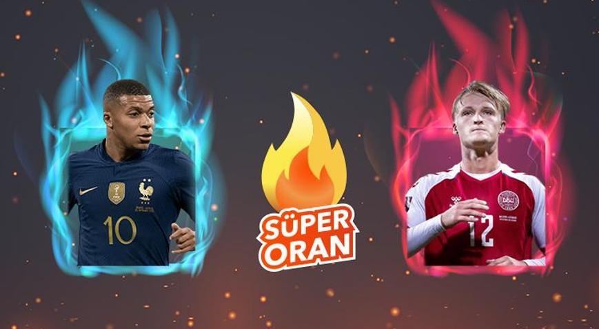 Fransa-Danimarka maçı Tek Maç, Süper Oran ve Canlı Bahis seçenekleriyle Misli.com’da