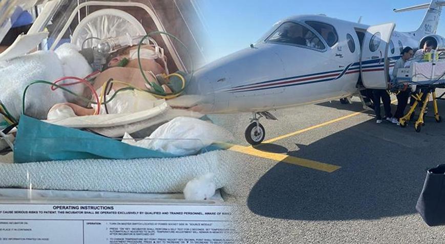 Kosova’dan uçak ambulansla gelen minik Tiardan haber var
