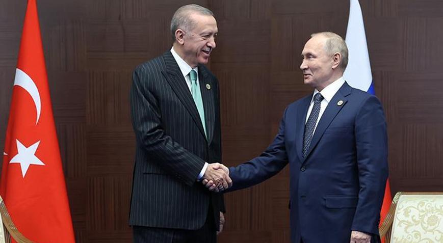 Cumhurbaşkanı Erdoğan, Putin ile telefon görüşmesi gerçekleştirdi