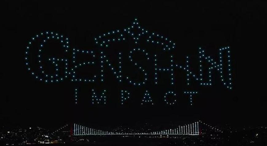 Genshin Impact Türkçe dilinin eklenişini drone ışık gösterisiyle kutladı