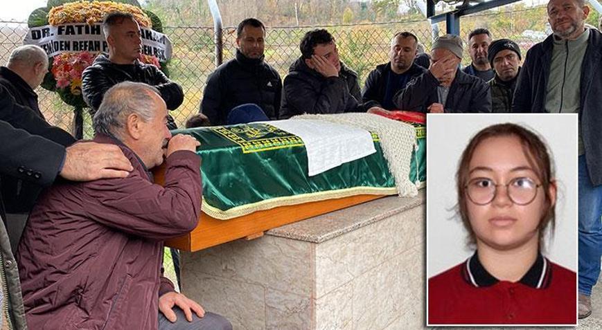 Öğrenci servisinin uçuruma yuvarlandığı kazada ölen Büşraya toprağa verildi