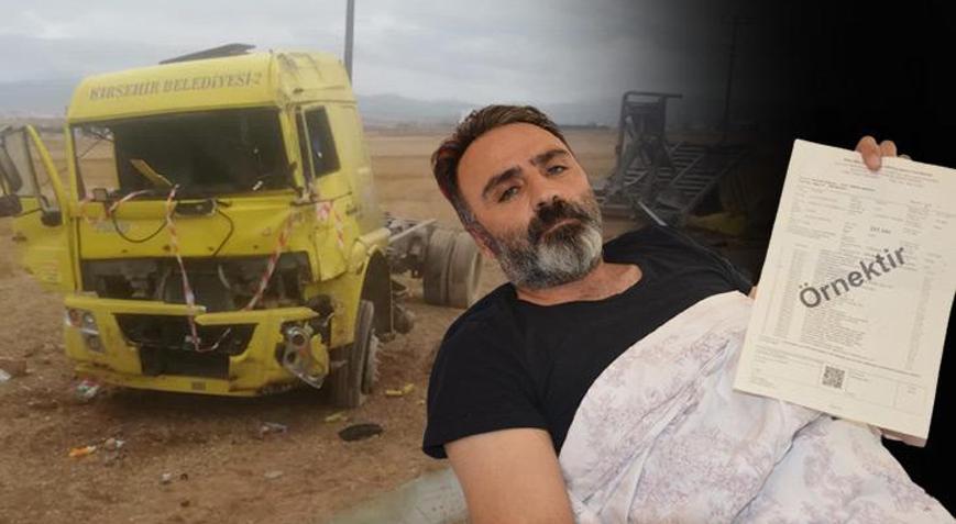 Çalıştığı belediyenin ağır kusurlu kamyonuyla kaza yapan şoför şikayetçi oldu
