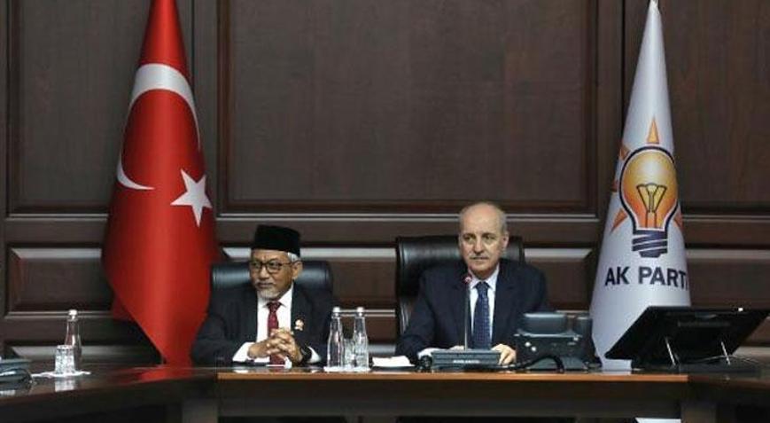 AK Partili Kurtulmuş, Endonezya Adalet ve Refah Partisi Genel Başkanı ile görüştü