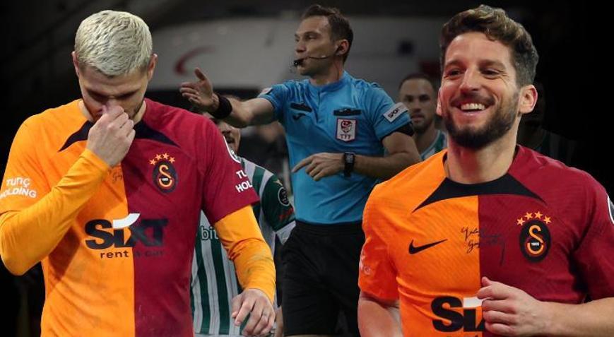Giresunda inanılmaz hata Icardi penaltı kaçırdı ama Galatasarayın yıldızı affetmedi