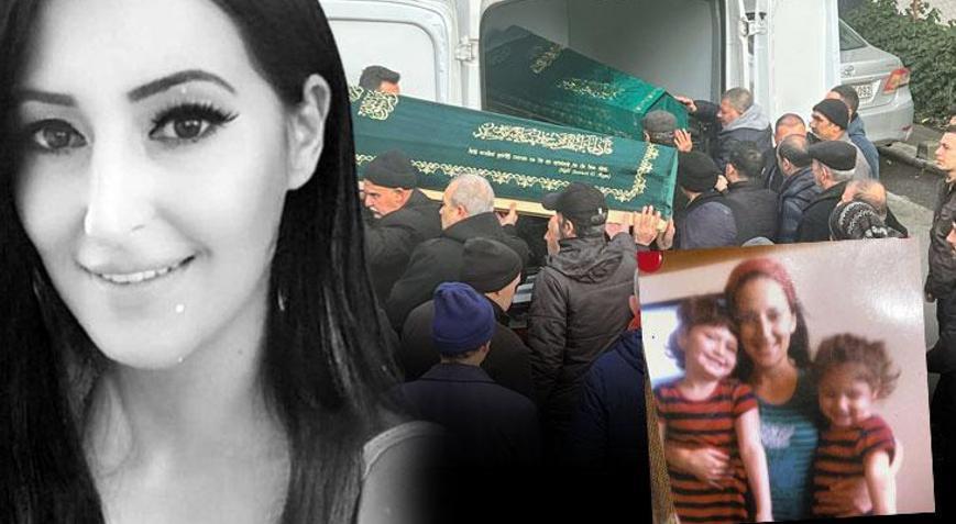 Kartalda evlerinde ölü bulunan anne ve kızları son yolculuğuna uğurlandı