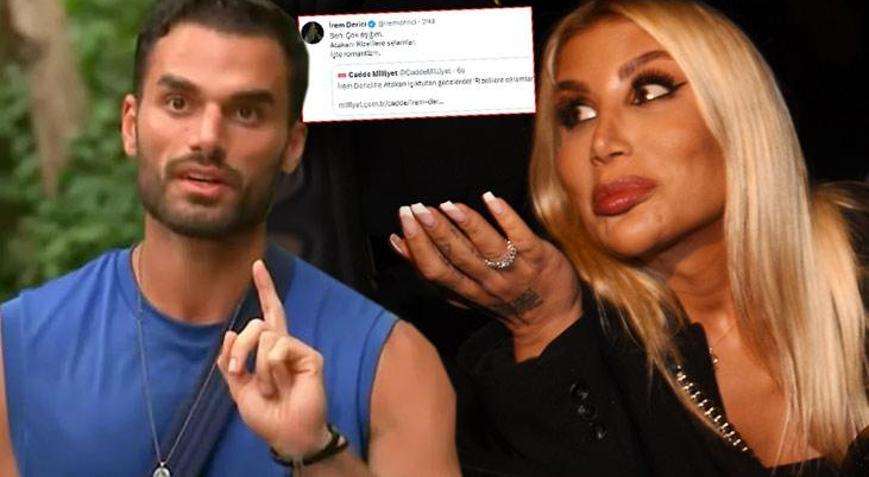 İrem Derici aşkını duyurdu Survivor Atakan paylaşımı gündem oldu