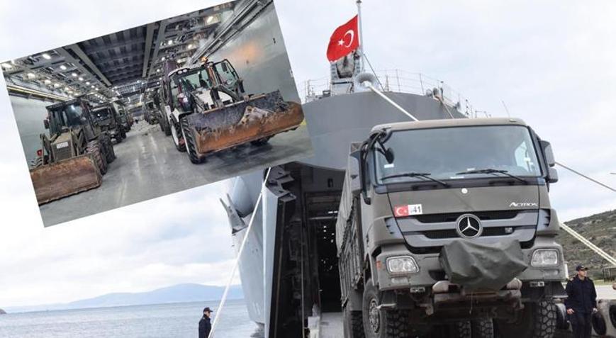 TCG SANCAKTAR ve TCG BAYRAKTAR gemileri depremzedelere yardım için yola çıktı