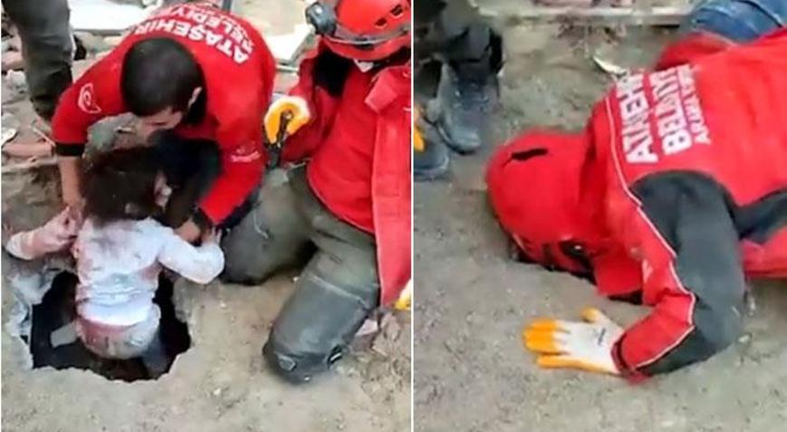 36 saat sonra enkazdan kurtarılan Naz: Abimi çıkarmadınız mı daha