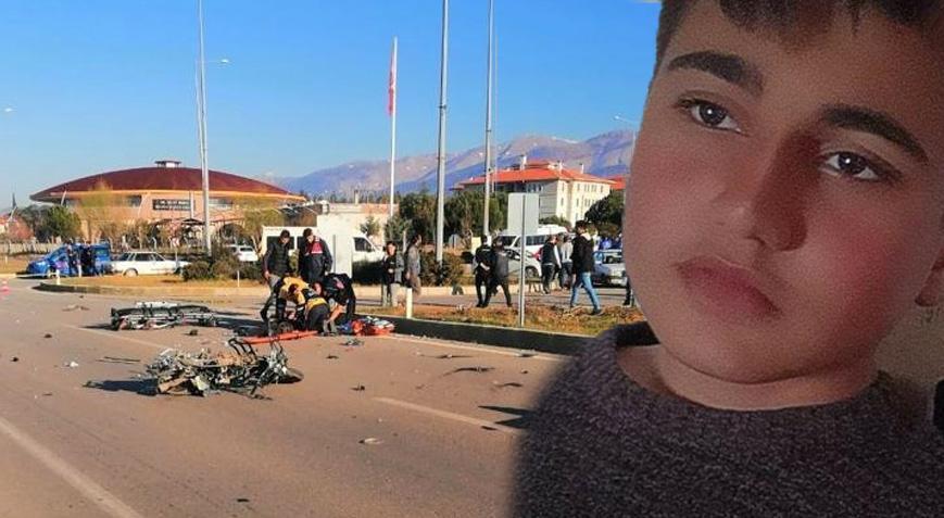 14 yaşındaki çocuk feci kazada hayatını kaybetti