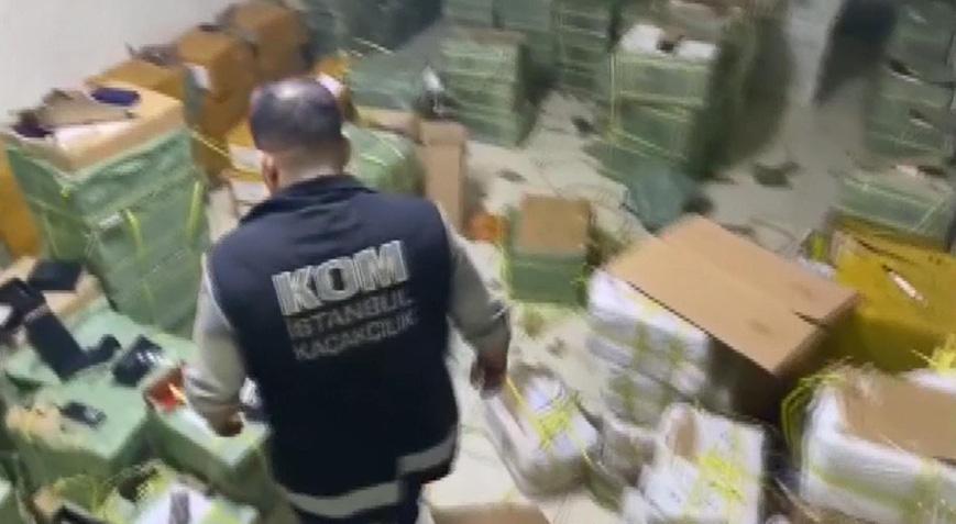 İstanbulda kaçakçılık operasyonu 115 milyon lira değerinde ürün ele geçirildi