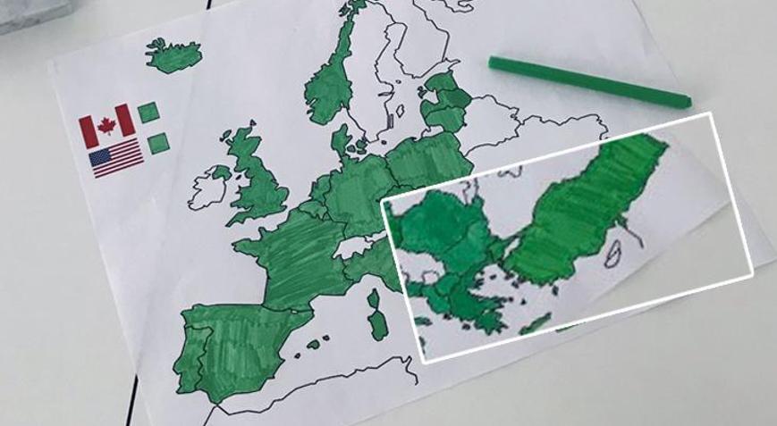 Haritayı Finlandiya paylaştı KKTC göründü çizgiye dikkat