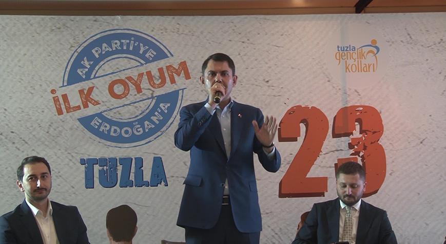 Bakan Kurum Tuzla’da gençlerle buluştu