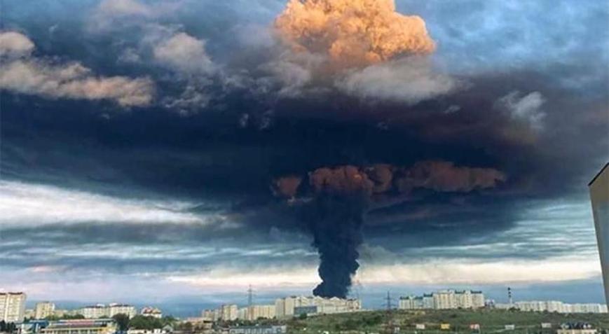 Kozak Koyunda şok fotoğraf Nükleer bulut gibi