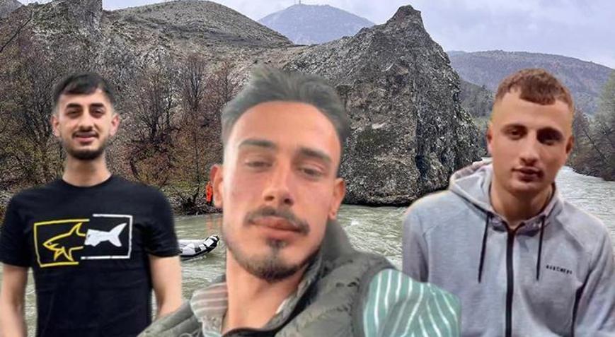 Munzur Çayında kayboldular 3 genç için su tahliyesi yapılacak